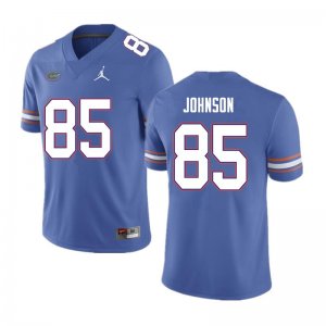 Men's Florida Gators #85 Kevin Johnson NCAA Nike Blue Authentic Stitched College Football Jersey WQC6362JU